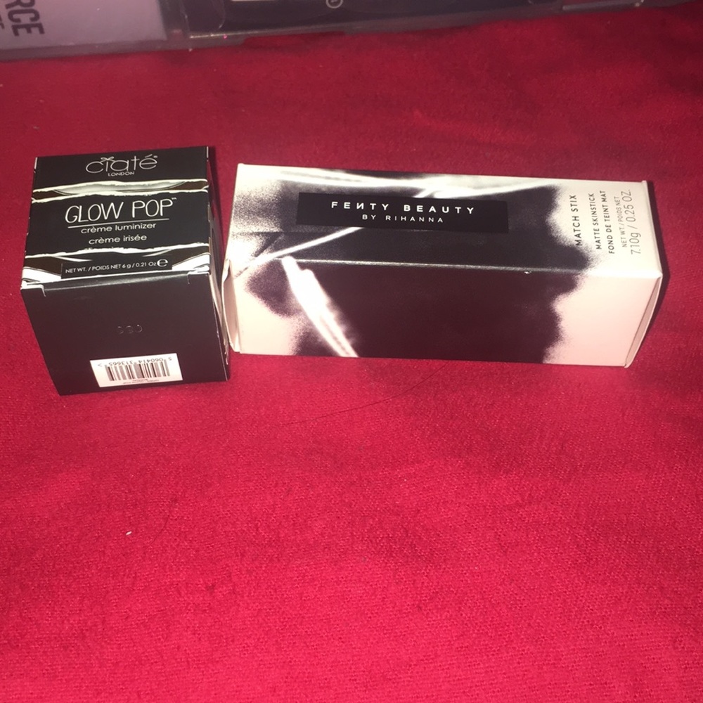 Ciaté highlighter and Fenty concealer
